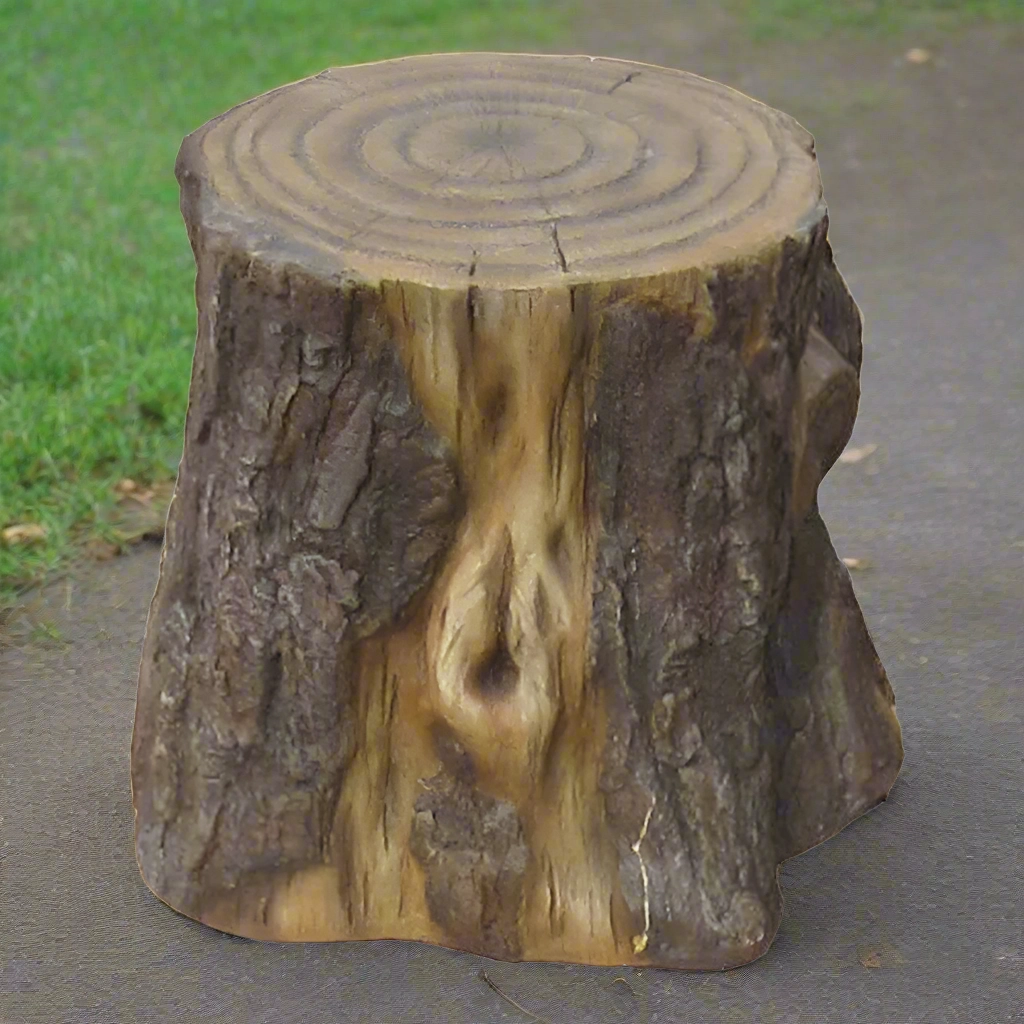 12-Inch Realistic Tree Stump | Natural Playground Element
