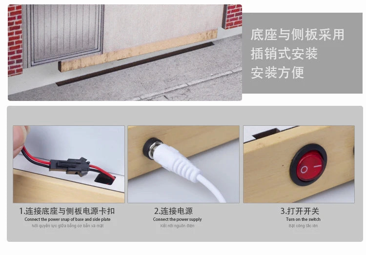 1/32 Scale Fujiwara Tofu Shop Diorama Display Set with Built in LED