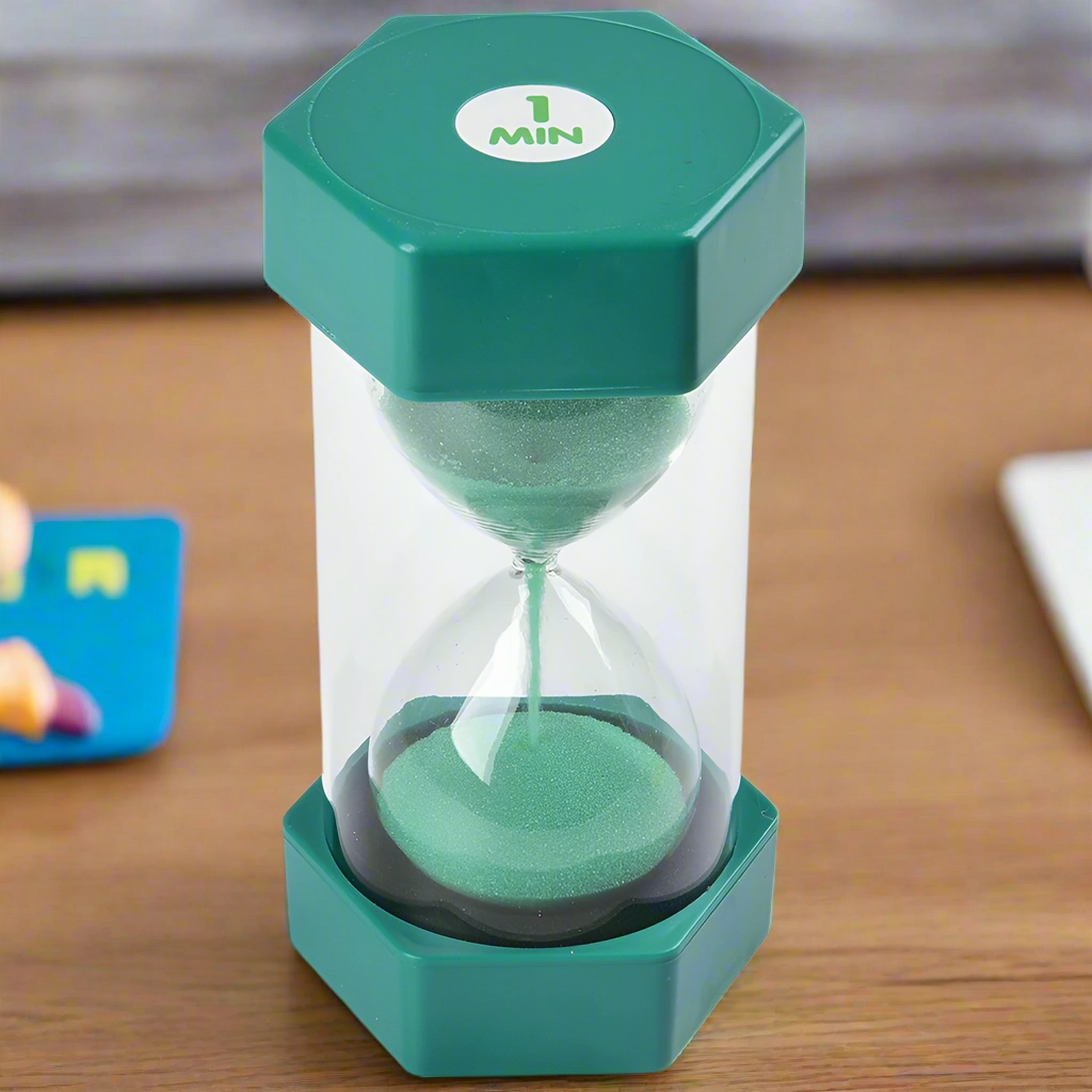 1 Minute Sand Timer | Large Visual Time Management Tool
