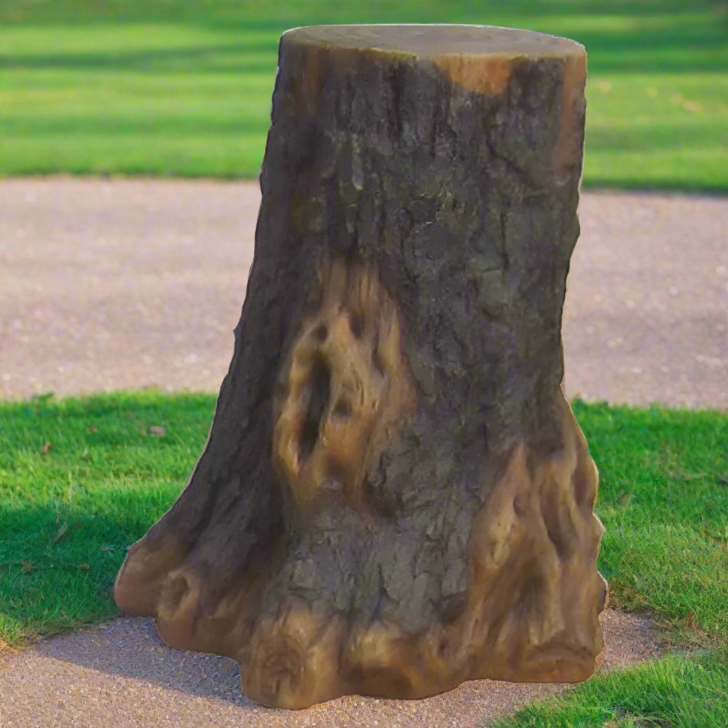 24-Inch Realistic Tree Stump | Natural Playground Element