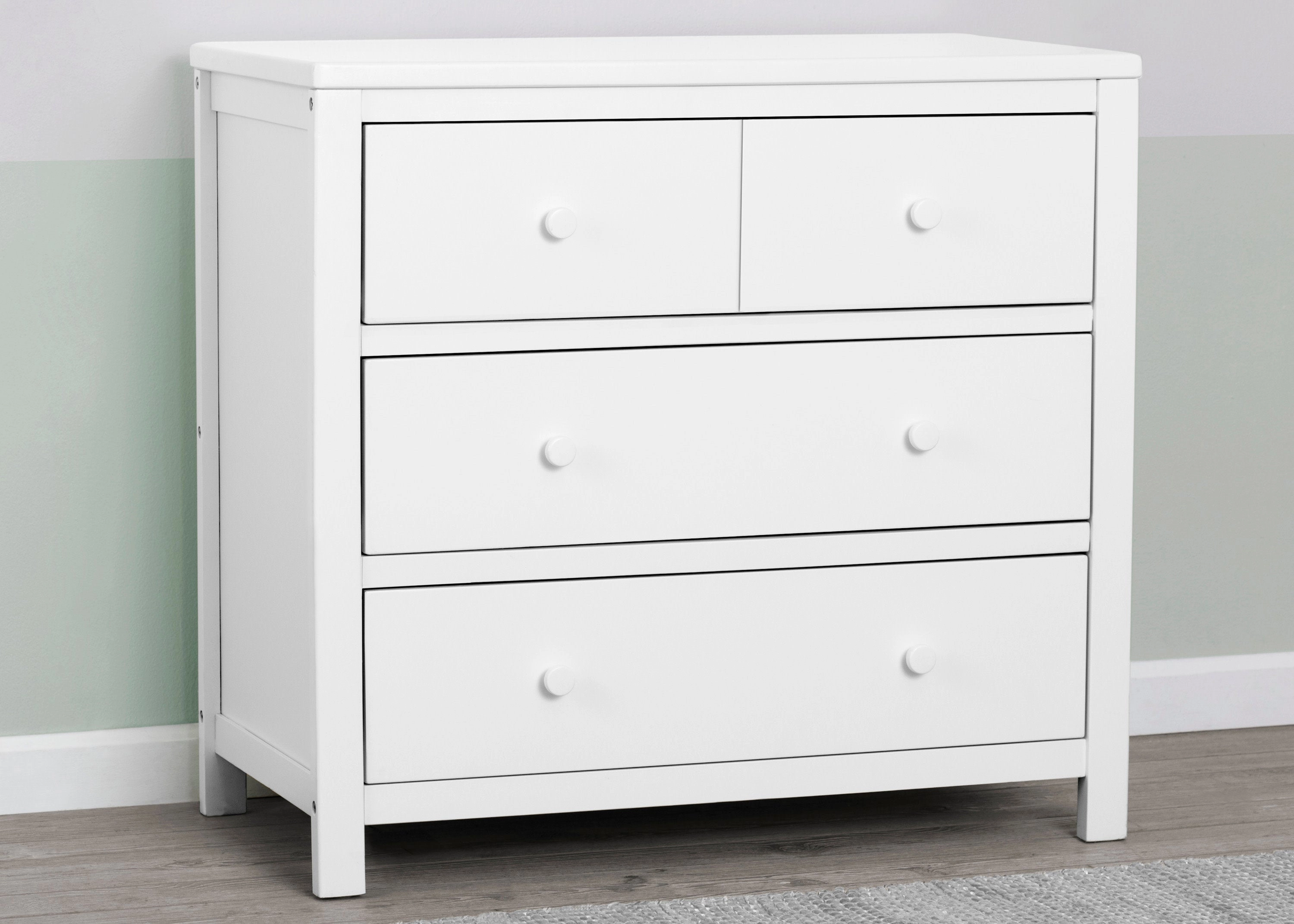3 Drawer Dresser with Interlocking Drawers