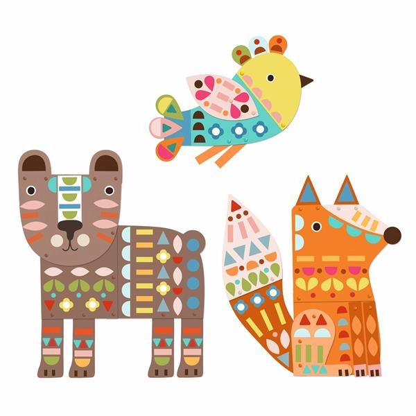 3 Giant Animals Sticker Kits