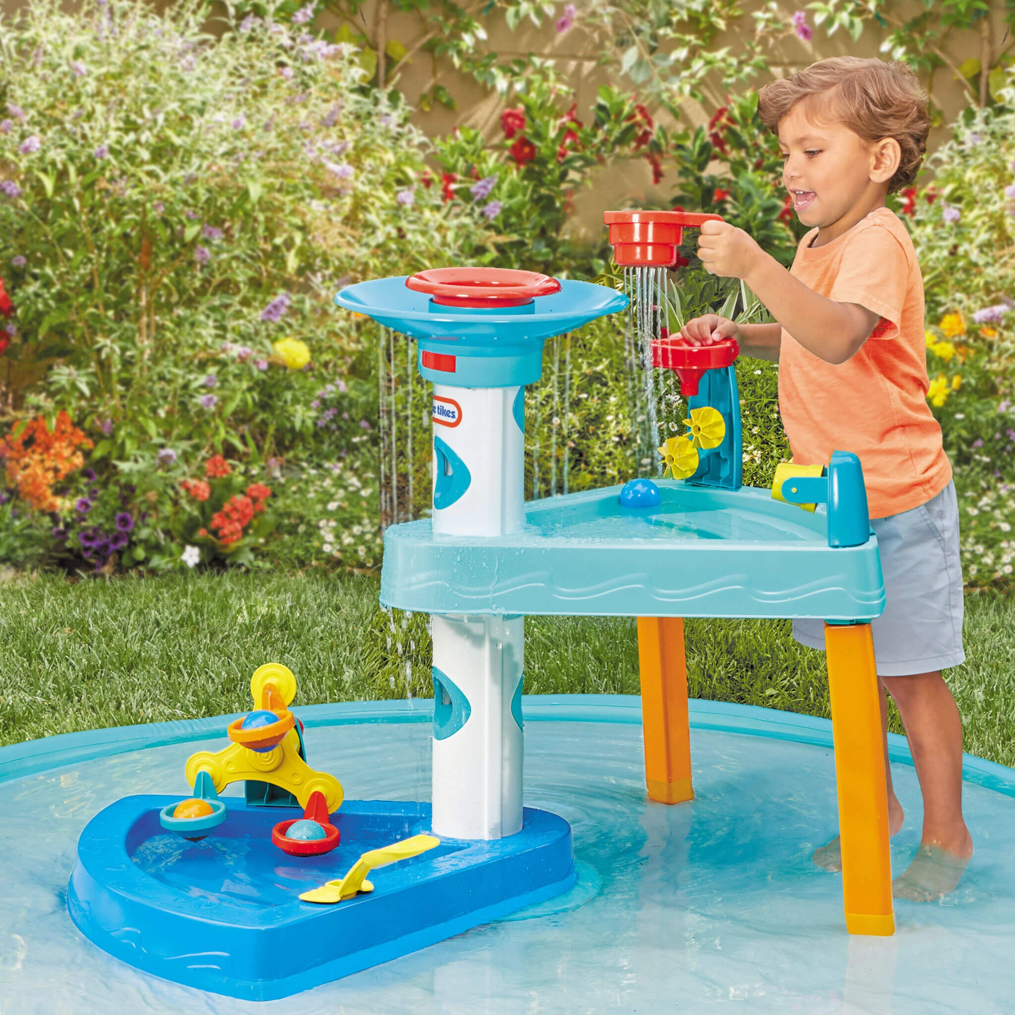3-in-1 Splash 'n Grow Water Table  Adjustable Heights, Splash Pad & Fun Accessories