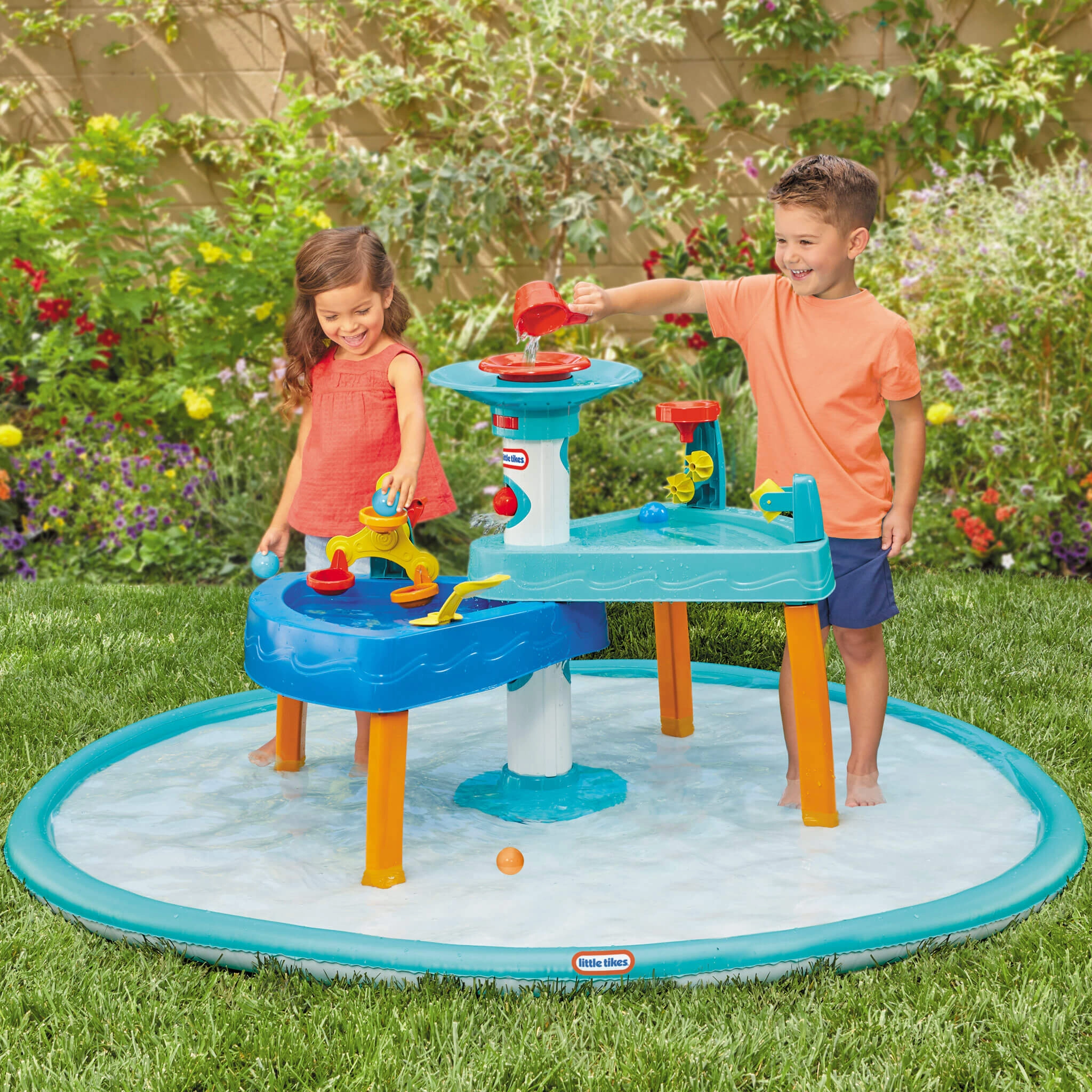 3-in-1 Splash 'n Grow Water Table  Adjustable Heights, Splash Pad & Fun Accessories