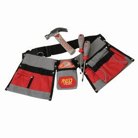 5-Piece Real Tool Set with Adjustable Tool Belt