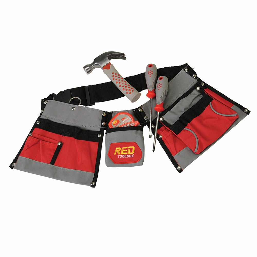 5-Piece Real Tool Set with Adjustable Tool Belt