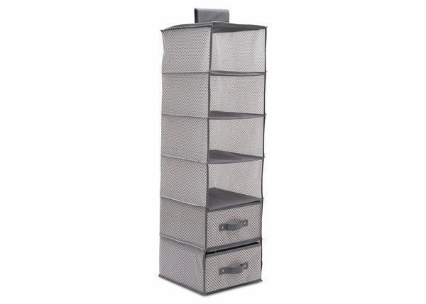 6 Shelf Storage with 2 Drawers