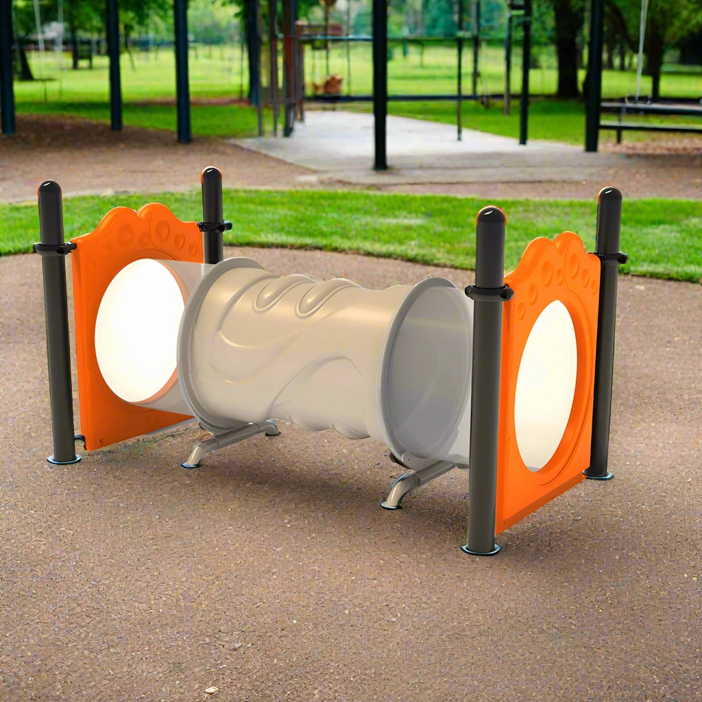 8' Freestanding See-Through Crawl Tunnel | Engaging Play Structure for Ages 2-12