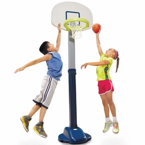 Adjust 'n Jam Pro Basketball Set  Adjustable Hoop with Heights from 4' to 6'