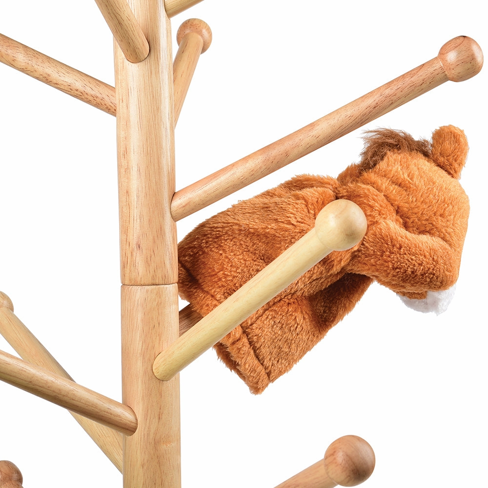 Adjustable Wooden Puppet Tree Display Stand | Holds Up to 26 Puppets