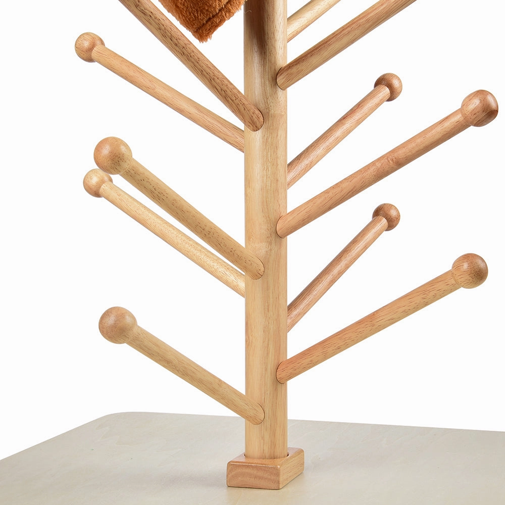Adjustable Wooden Puppet Tree Display Stand | Holds Up to 26 Puppets