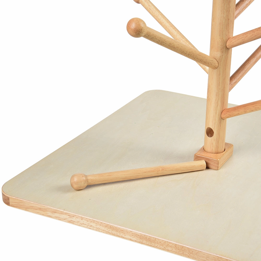 Adjustable Wooden Puppet Tree Display Stand | Holds Up to 26 Puppets