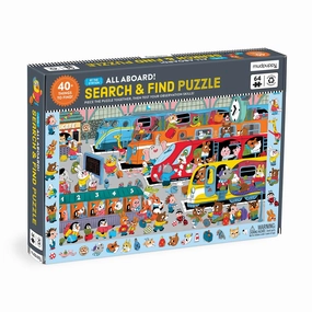 All Aboard! Train Station Search & Find Puzzle