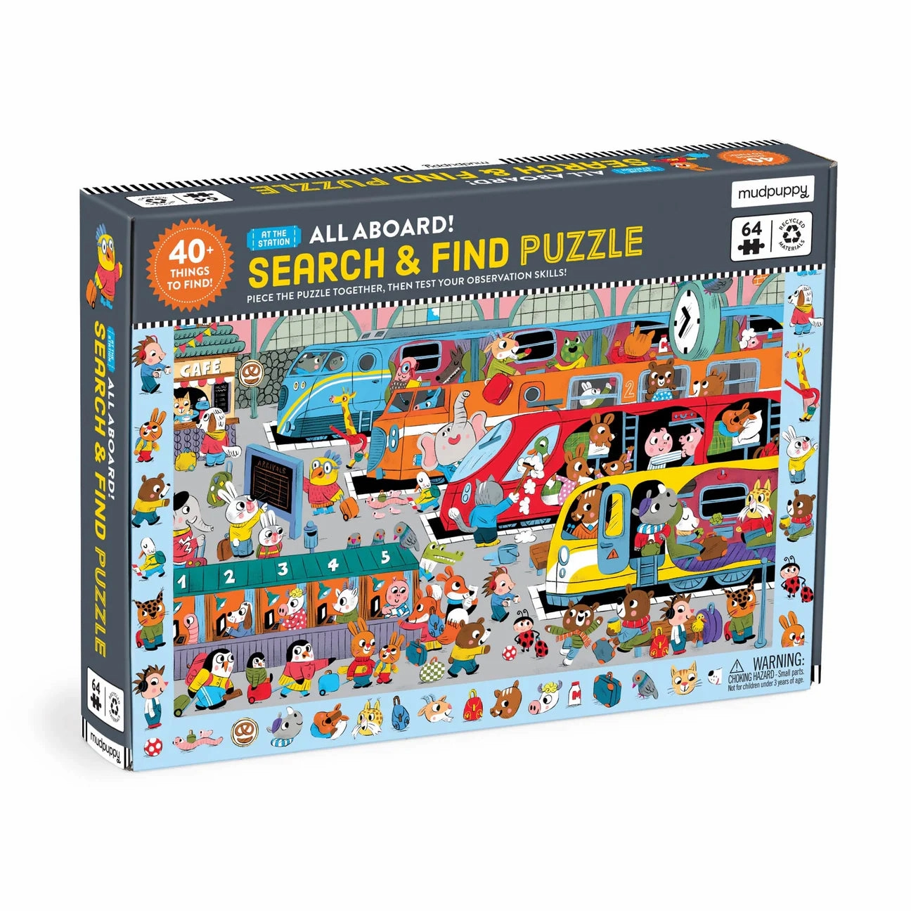 All Aboard! Train Station Search & Find Puzzle