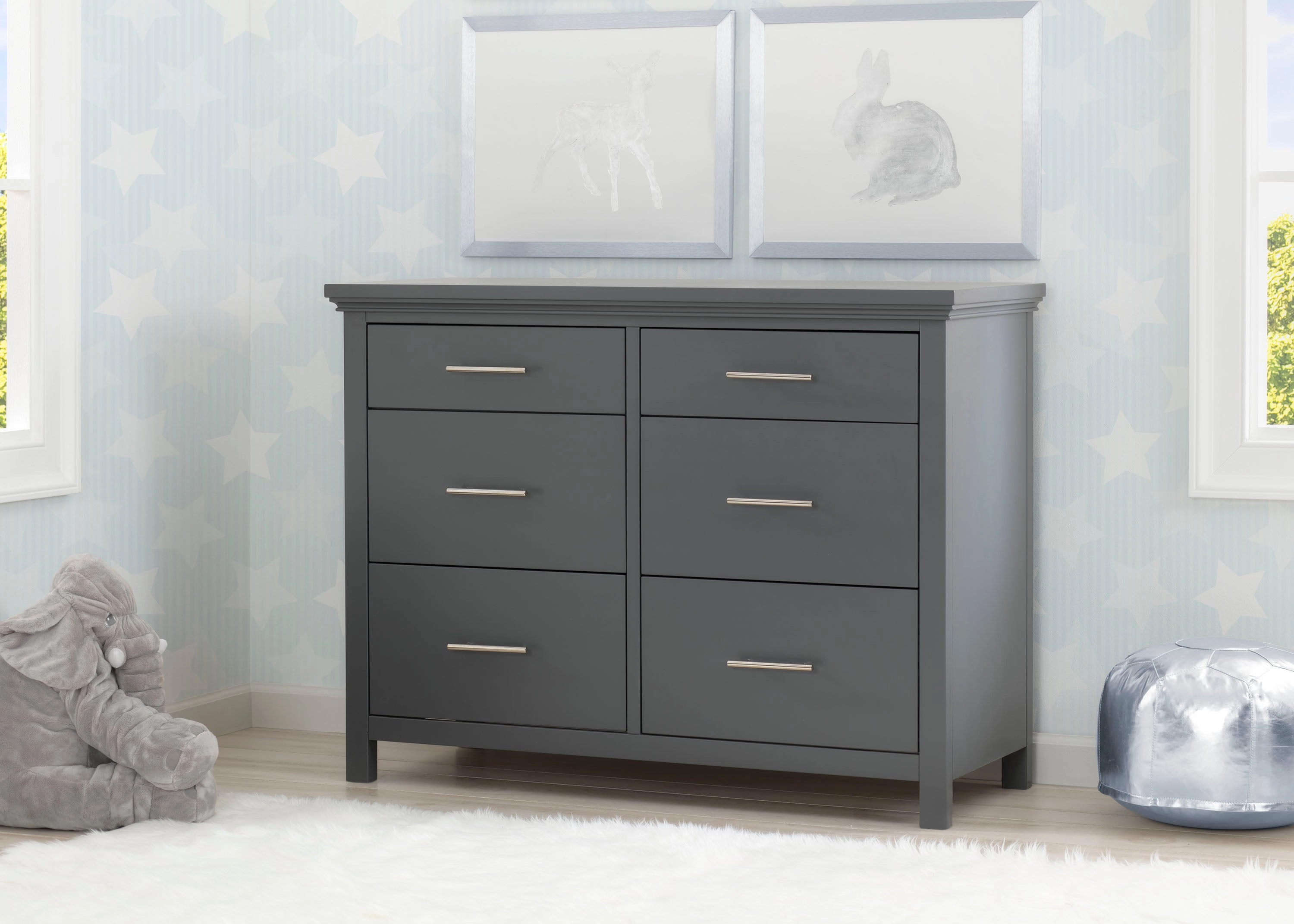 Avery 6 Drawer Dresser with Changing Top