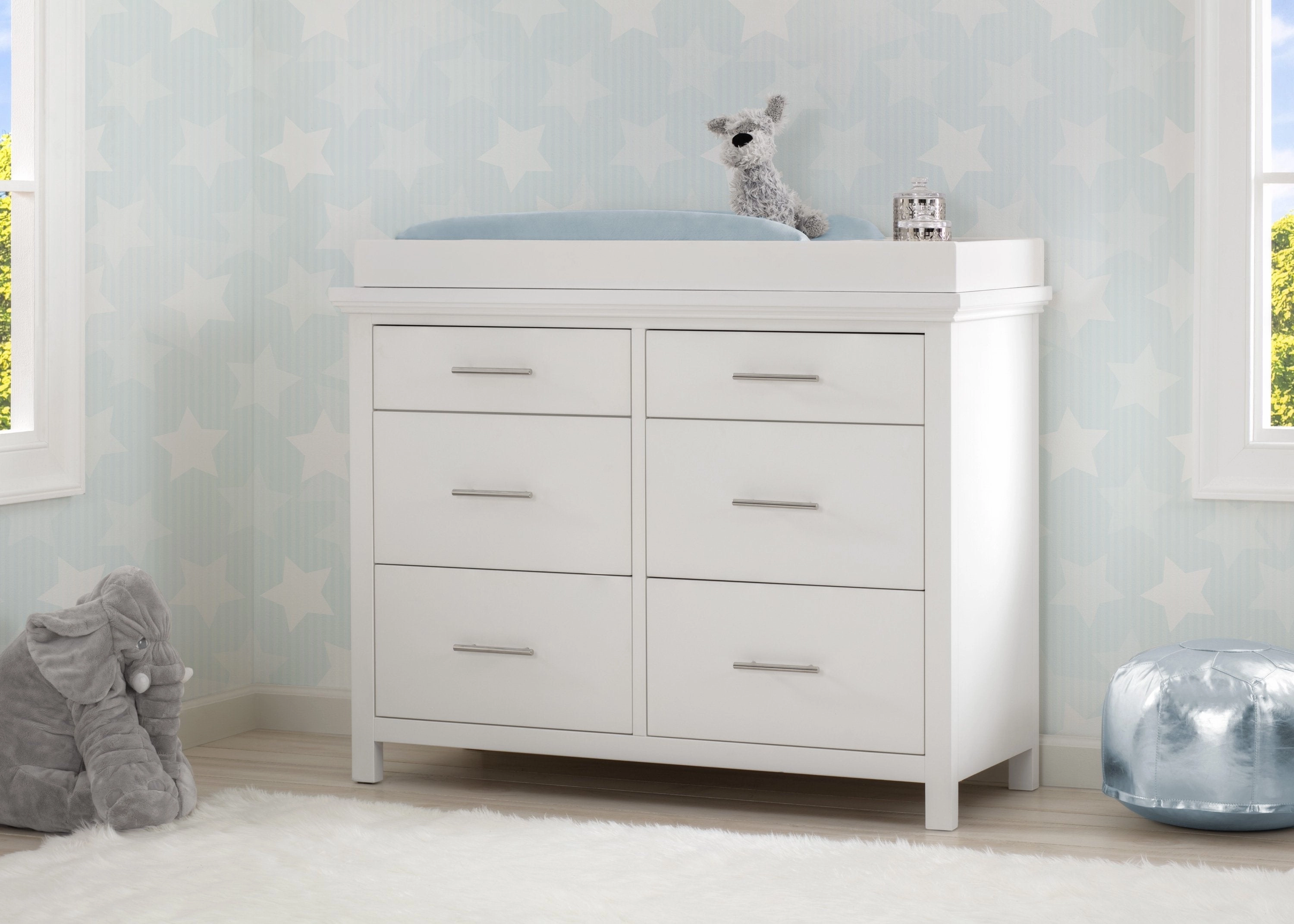Avery 6 Drawer Dresser with Changing Top