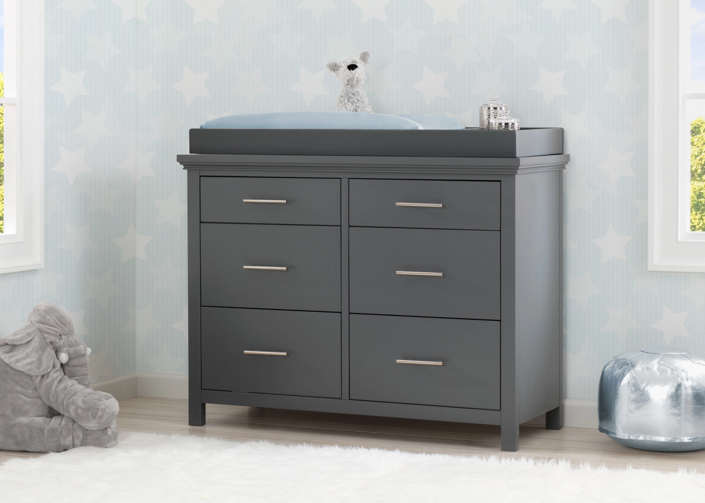 Avery 6 Drawer Dresser with Changing Top