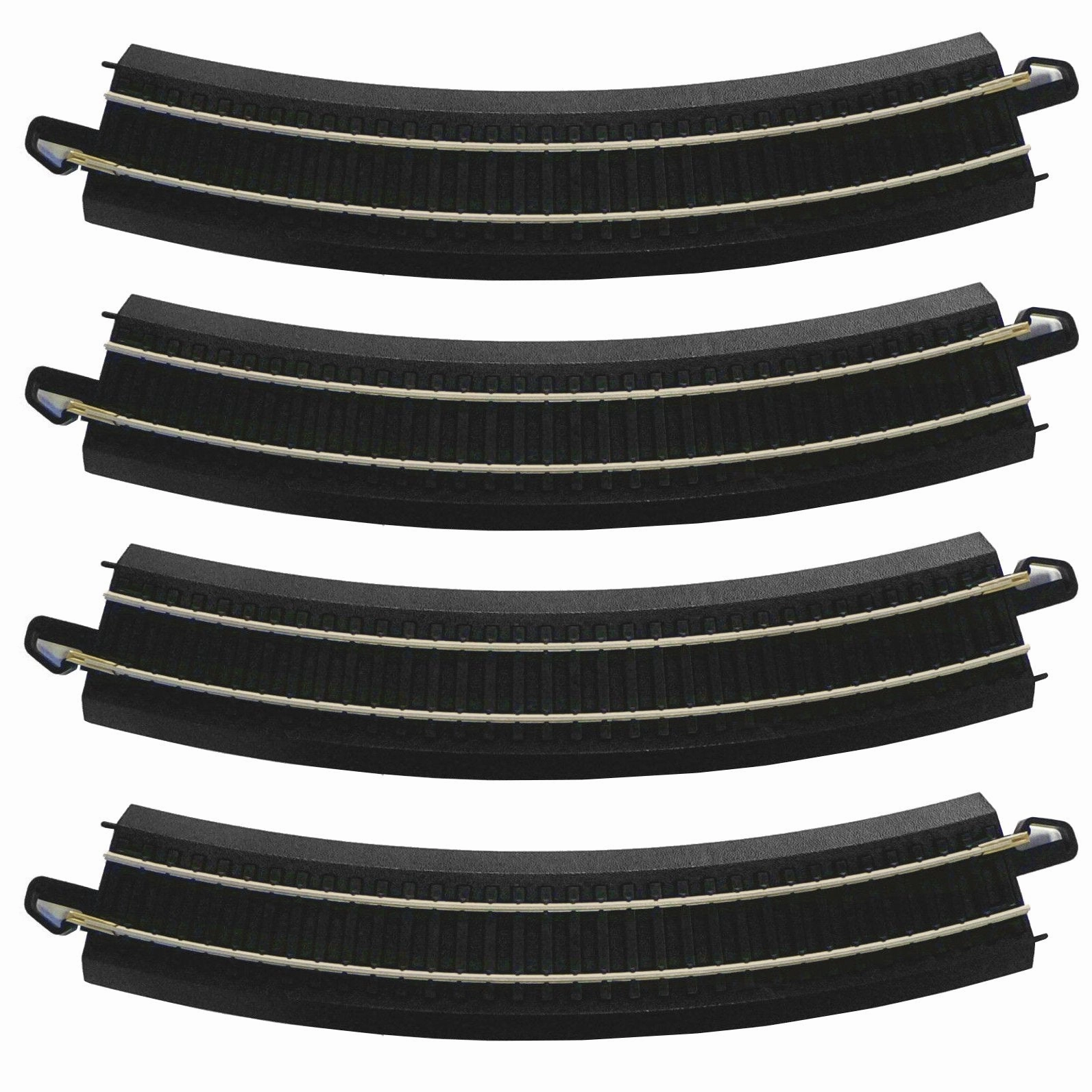 Bachmann Trains HO Scale Figure 8 E-Z Track Pack - Steel Alloy Rail with Black Roadbed