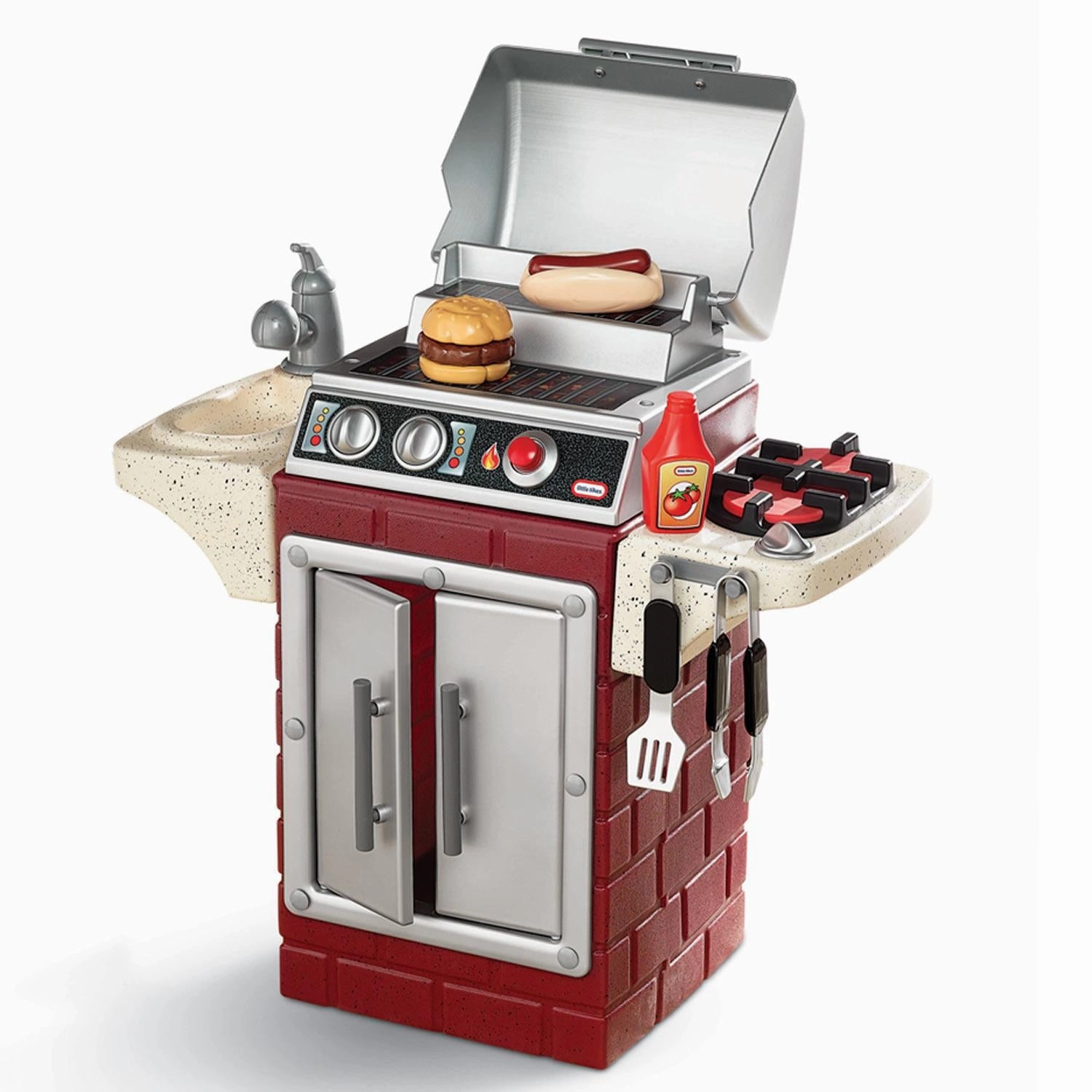 Backyard Barbecue Get Out 'n' Grill  Grill Playset with Food and Utensils