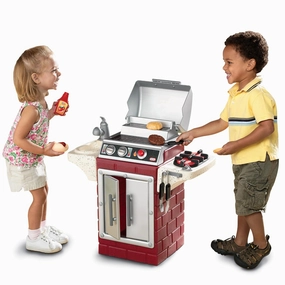 Backyard Barbecue Get Out 'n' Grill  Grill Playset with Food and Utensils