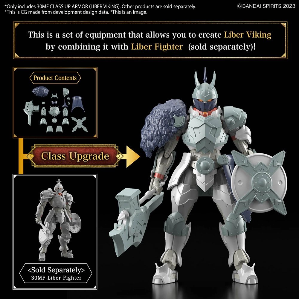 Bandai 30 Minutes Fantasy 30MF A-06 1/144 Class-Up Armor (Liber Viking) Accessory Model Kit