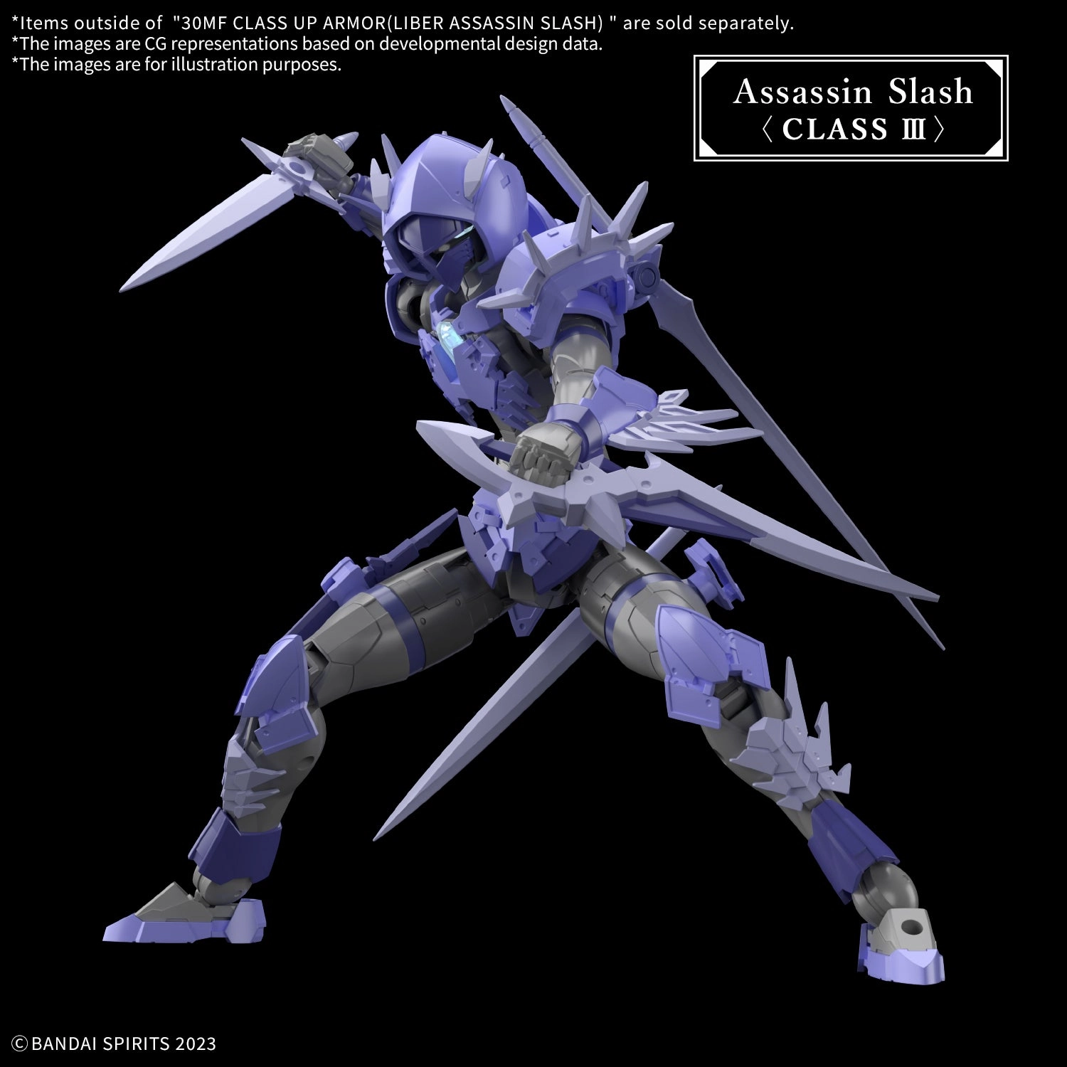 Bandai 30 Minutes Fantasy 30MF A-11 1/144 Class-Up Armor (Liber Assassin Slash) Accessory Model Kit