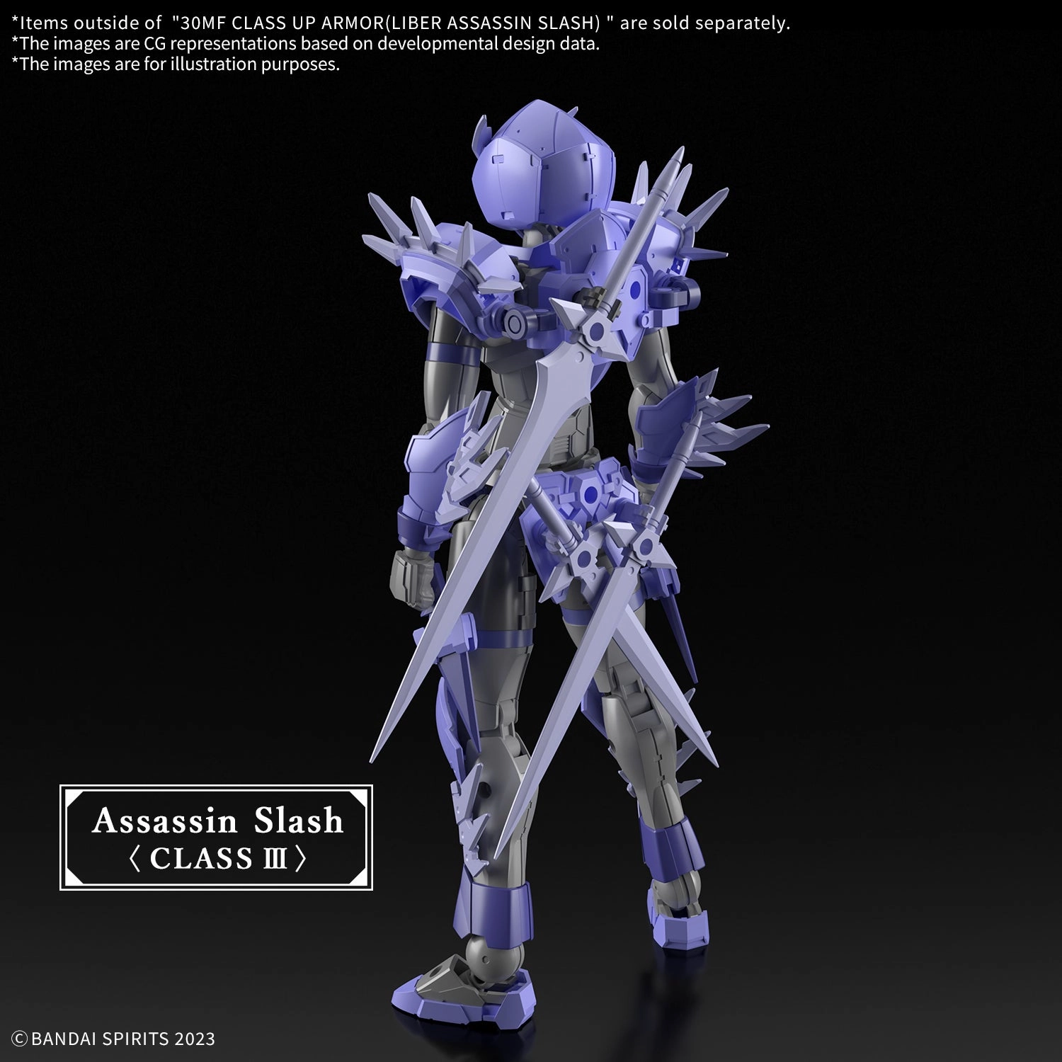 Bandai 30 Minutes Fantasy 30MF A-11 1/144 Class-Up Armor (Liber Assassin Slash) Accessory Model Kit