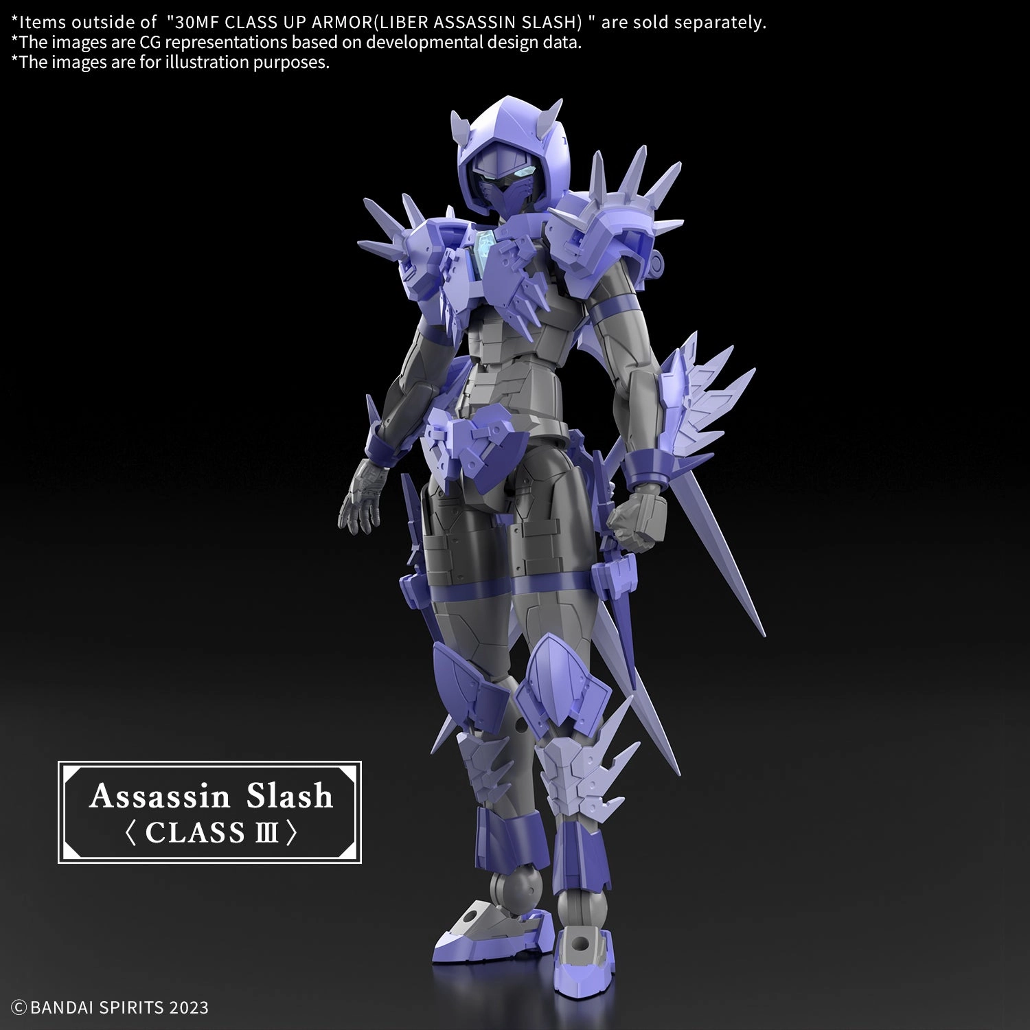 Bandai 30 Minutes Fantasy 30MF A-11 1/144 Class-Up Armor (Liber Assassin Slash) Accessory Model Kit