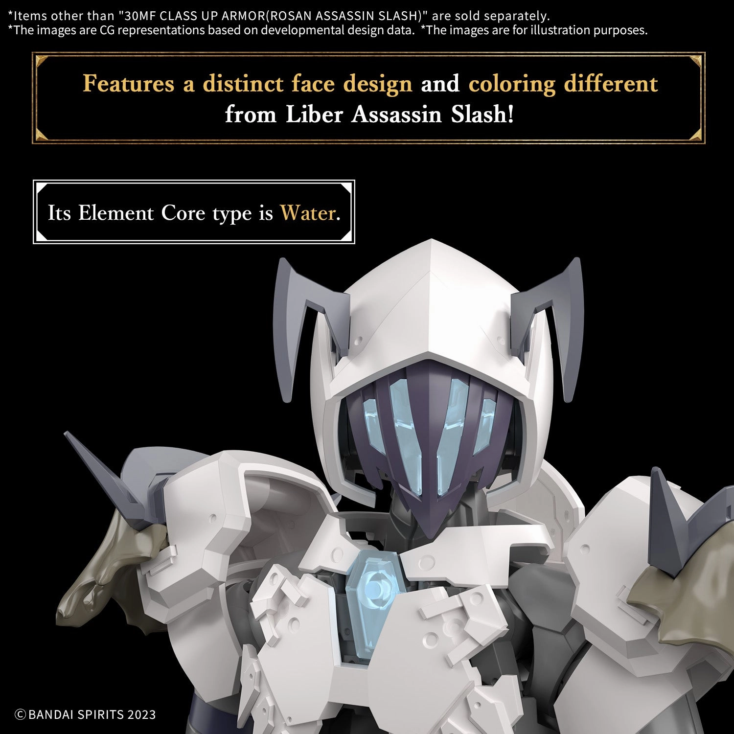 Bandai 30 Minutes Fantasy 30MF A-12 1/144 Class-Up Armor (Rosan Assassin Slash) Accessory Model Kit