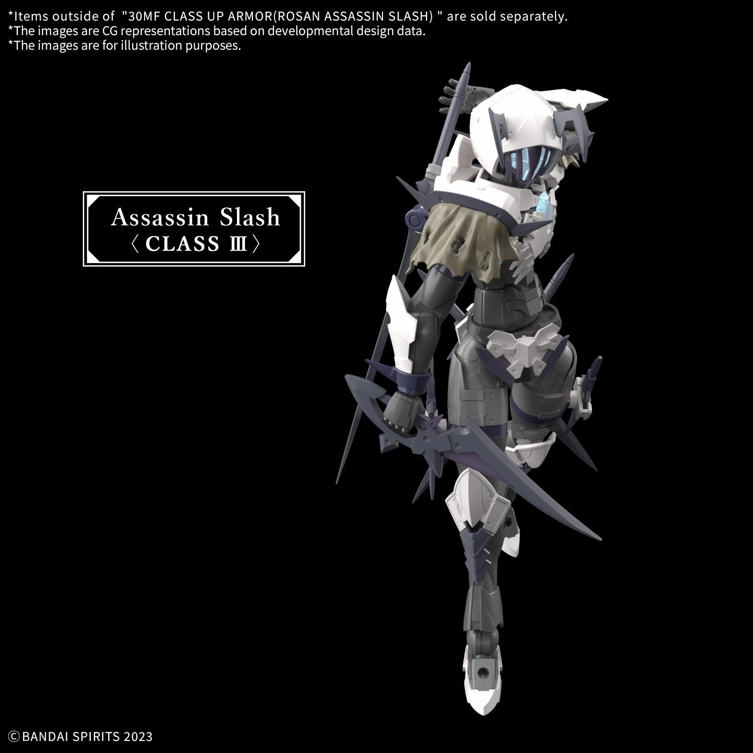 Bandai 30 Minutes Fantasy 30MF A-12 1/144 Class-Up Armor (Rosan Assassin Slash) Accessory Model Kit