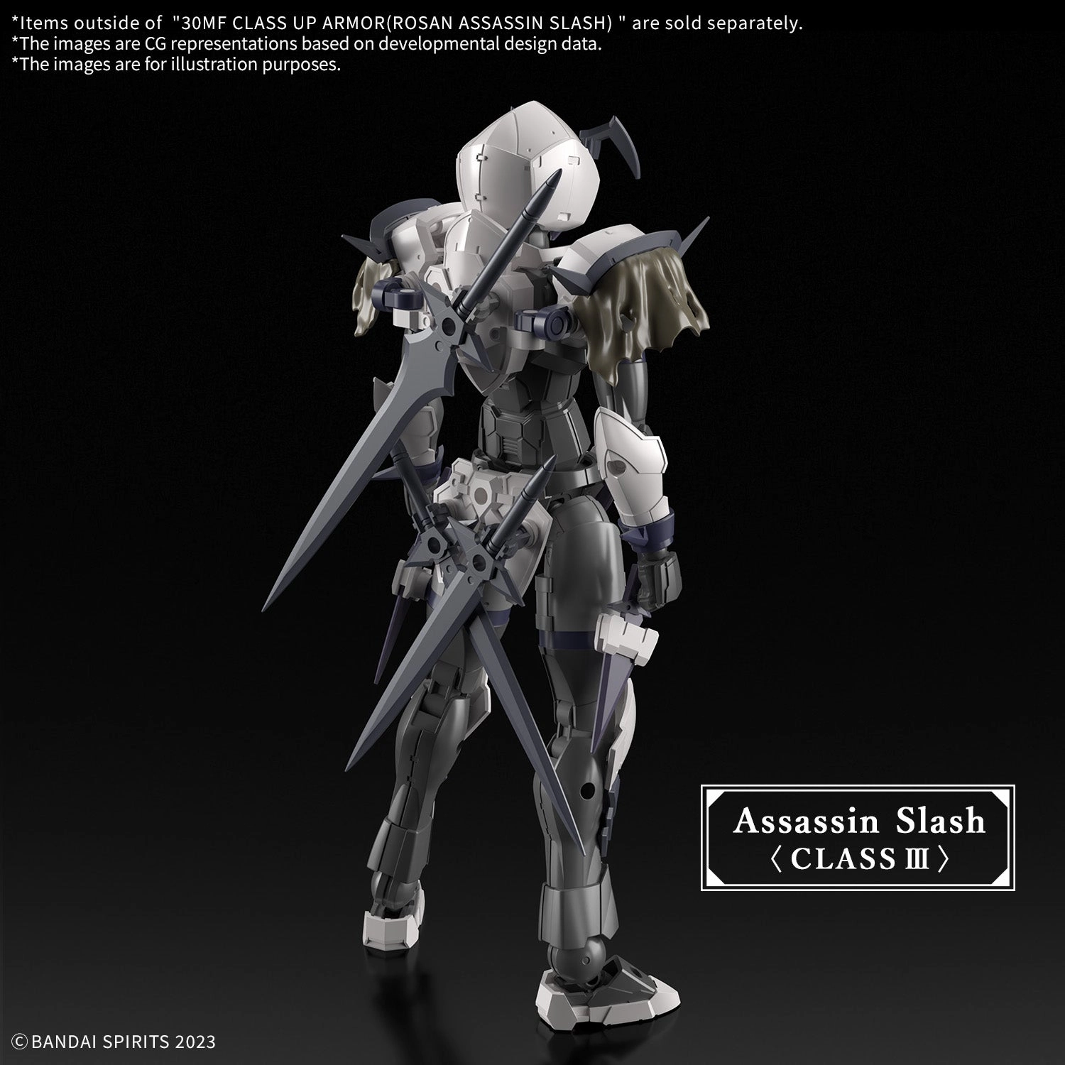 Bandai 30 Minutes Fantasy 30MF A-12 1/144 Class-Up Armor (Rosan Assassin Slash) Accessory Model Kit