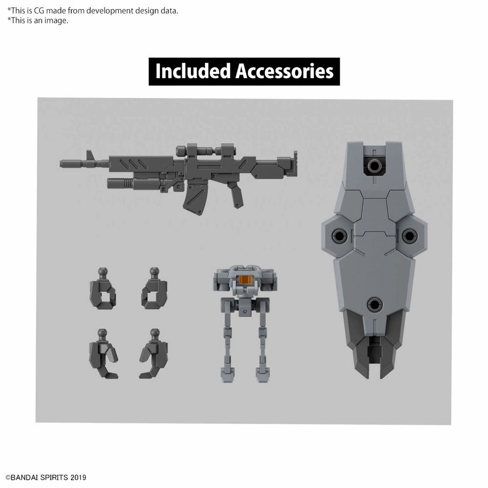 Bandai 30 Minutes Missions 30MM #59 1/144 eEXM-9 Baskyrotto (Gray) Model Kit