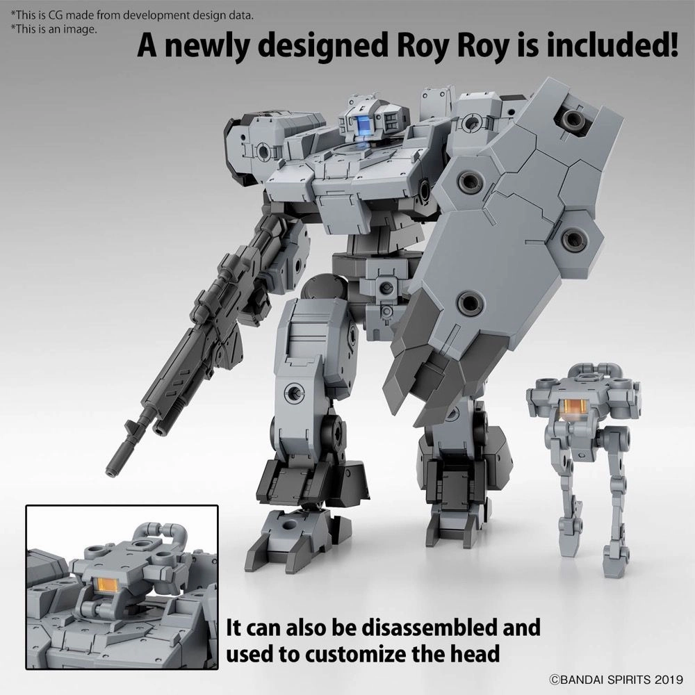 Bandai 30 Minutes Missions 30MM #59 1/144 eEXM-9 Baskyrotto (Gray) Model Kit