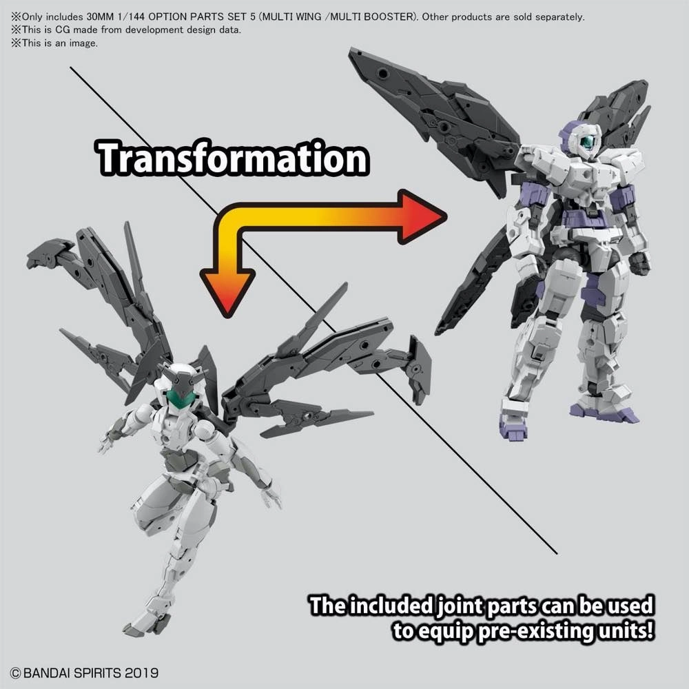 Bandai 30 Minutes Missions 30MM #W-12 1/144 Option Parts Set 5 (Multi Wing / Multi Booster) Model Kit