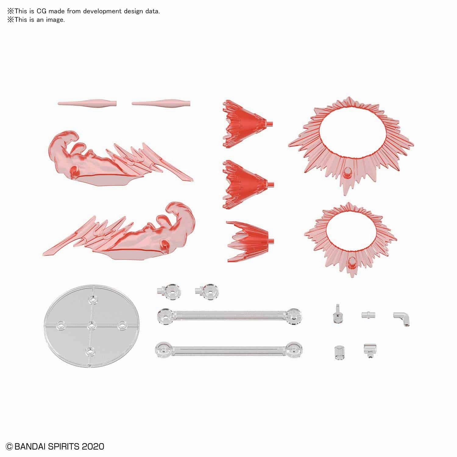Bandai 30 Minutes Missions Customize Effect #8 Action Image Ver. (Red) Accessory Effect Kit