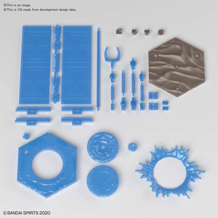 Bandai 30 Minutes Missions Customize Scene Base #05 Stand (Water Field Ver.) for 1/144 Scale Model Kit