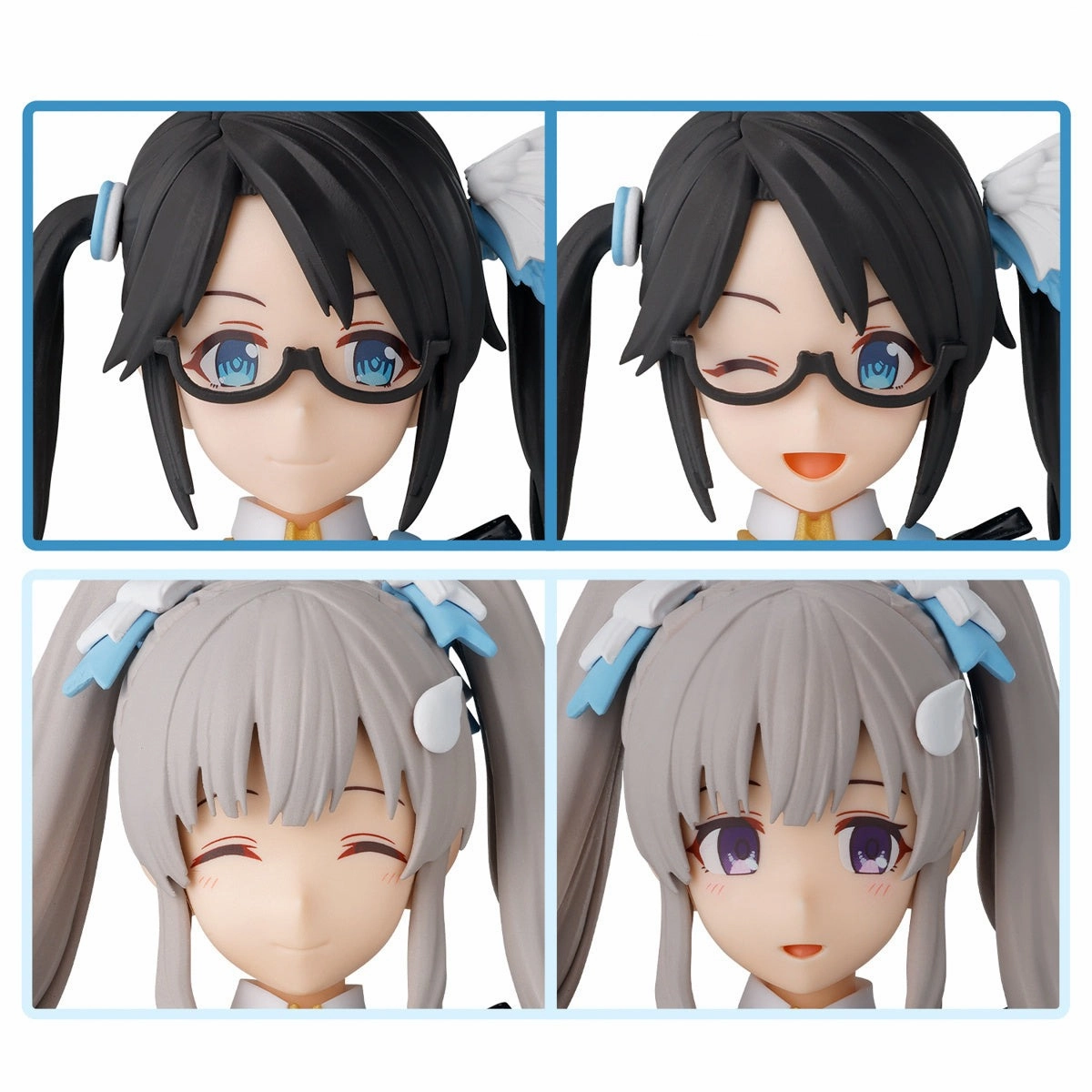 Bandai 30 Minutes Sisters 30MS The Idolmaster: Shiny Colors Option Hair Style & Face Parts (Yuika Mitsumine & Kiriko Yukoku) Accesory Model Kit