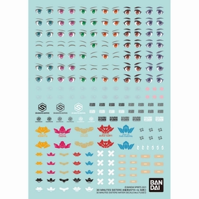 Bandai 30 Minutes Sisters Decal For 30MS Water Decals Multiuse #2 Water Slide/Transfer Decals