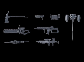 Bandai HG 1/72 Kyoukai Senki Amaim Warrior at the Borderline Weapon Set 6 Model Kit