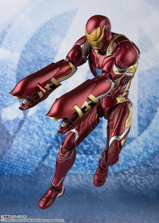 Bandai S.H. Figuarts Avengers: Endgame Iron Man Mark L MK50 With Nano Weapon Set #2 Action Figure