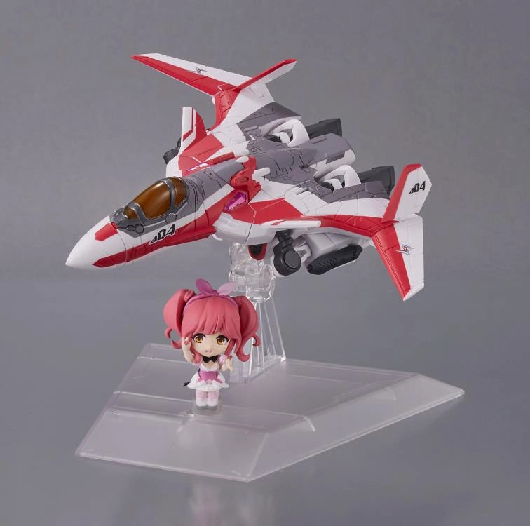 Bandai Tiny Session Macross Frontier VF-31C Siegfried (Mirage Use Ver.) & Makina Nakajima Action Figure Set