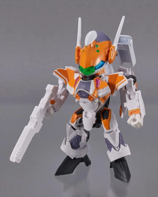 Bandai Tiny Session Macross Frontier VF-31E Siegfried (Chuck Mustang Use Ver.) & Reina Prowler Action Figure Set