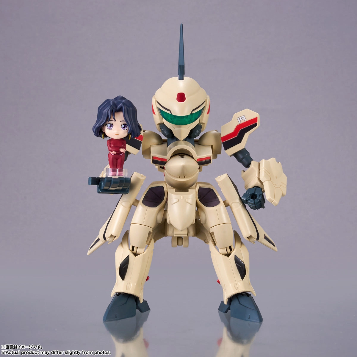 Bandai Tiny Session Macross Plus YF-19 (Isamu Alva Dyson Use) & Myung Fang Lone Action Figure Set