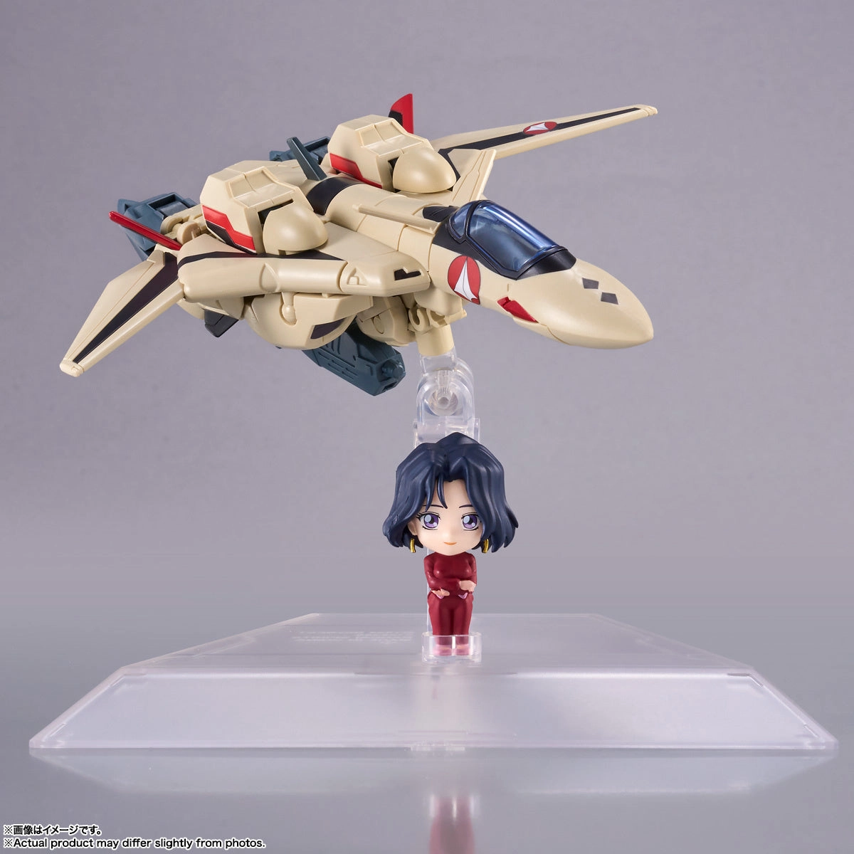 Bandai Tiny Session Macross Plus YF-19 (Isamu Alva Dyson Use) & Myung Fang Lone Action Figure Set