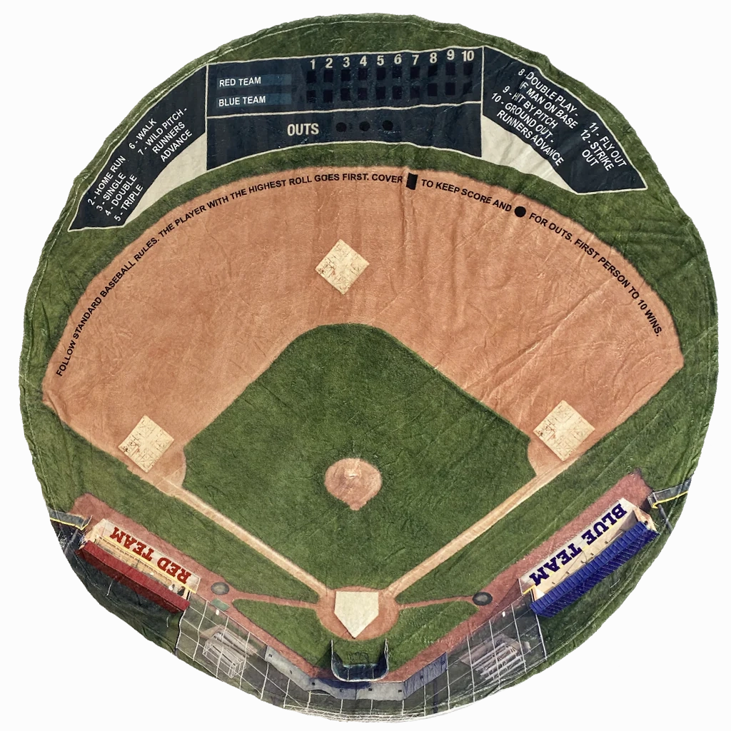 Baseball Round Game Blanket