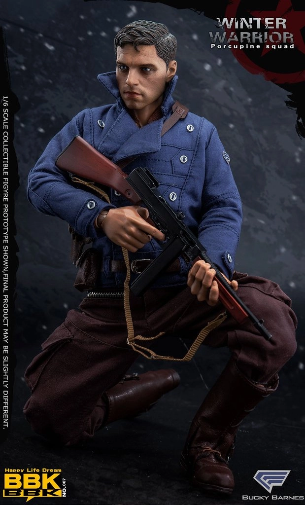 BBK Toys 1/6 BBK007 Winter Warrior Porcupine Squad (Bucky Barnes) Sixth Scale Action Figure