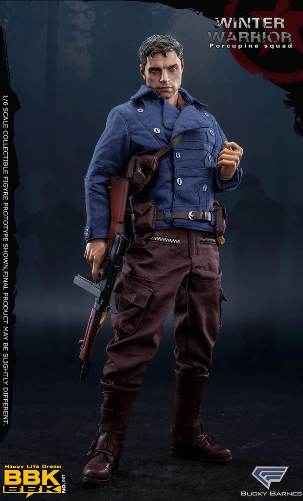 BBK Toys 1/6 BBK007 Winter Warrior Porcupine Squad (Bucky Barnes) Sixth Scale Action Figure