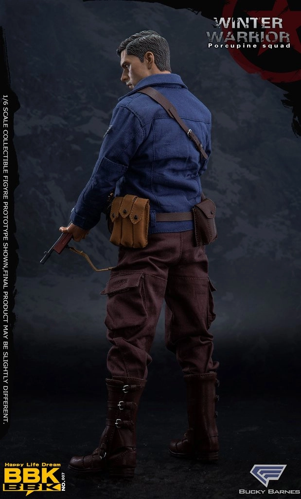 BBK Toys 1/6 BBK007 Winter Warrior Porcupine Squad (Bucky Barnes) Sixth Scale Action Figure