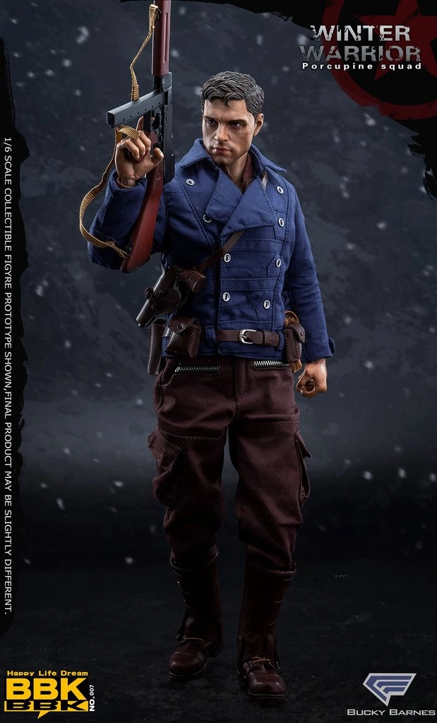BBK Toys 1/6 BBK007 Winter Warrior Porcupine Squad (Bucky Barnes) Sixth Scale Action Figure