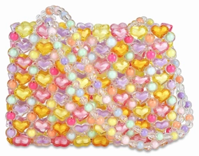 Beaded Pastel Bag
